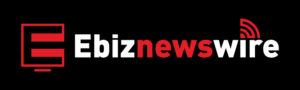 ebiznewswire logo black red and white