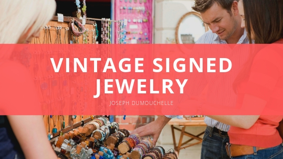 Joseph DuMouchelle vintage signed jewelry