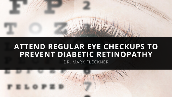 Dr Mark Fleckner Urges People With Diabetes To Attend Regular Eye Checkups To Prevent Diabetic Retinopathy