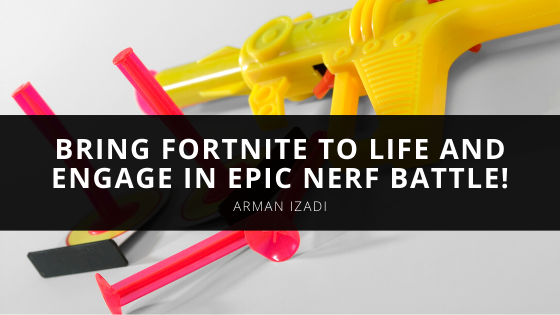Graffiti Artist Arman Izadi and Team Bring Fortnite to Life and Engage in Epic Nerf Battle
