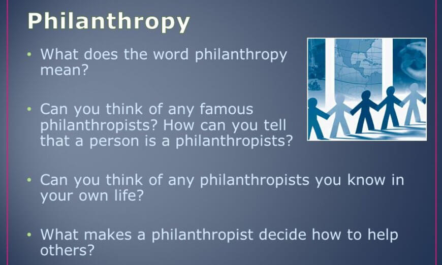 Become a Philanthropist